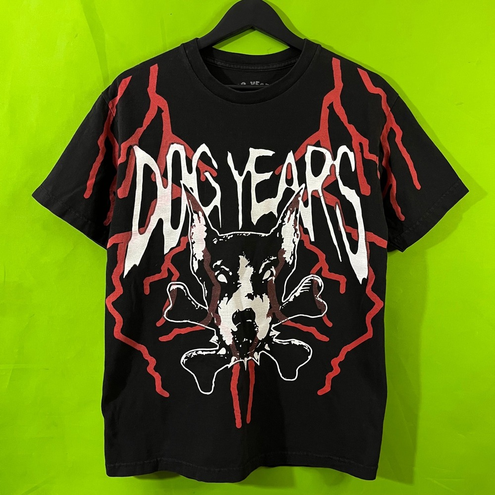 Dog Years Zillakami Shirt Mens Medium Black Red Lightning Streetwear Skater Tee